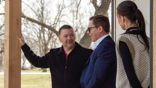 Lieutenant Governor visits student-built home in Bartlett