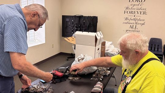 Lions sort through donated glasses