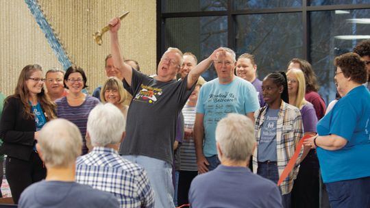 Parsons Public Library celebrates window renovation with ribbon-cutting