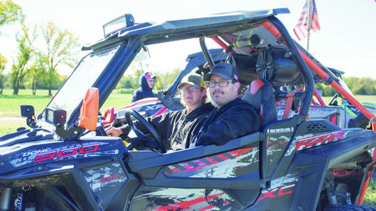 UTVs cruise the county during Chasing Daylight UTV Poker Run