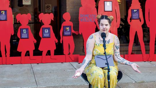 Vigil pays tribute to survivors, victims of domestic violence