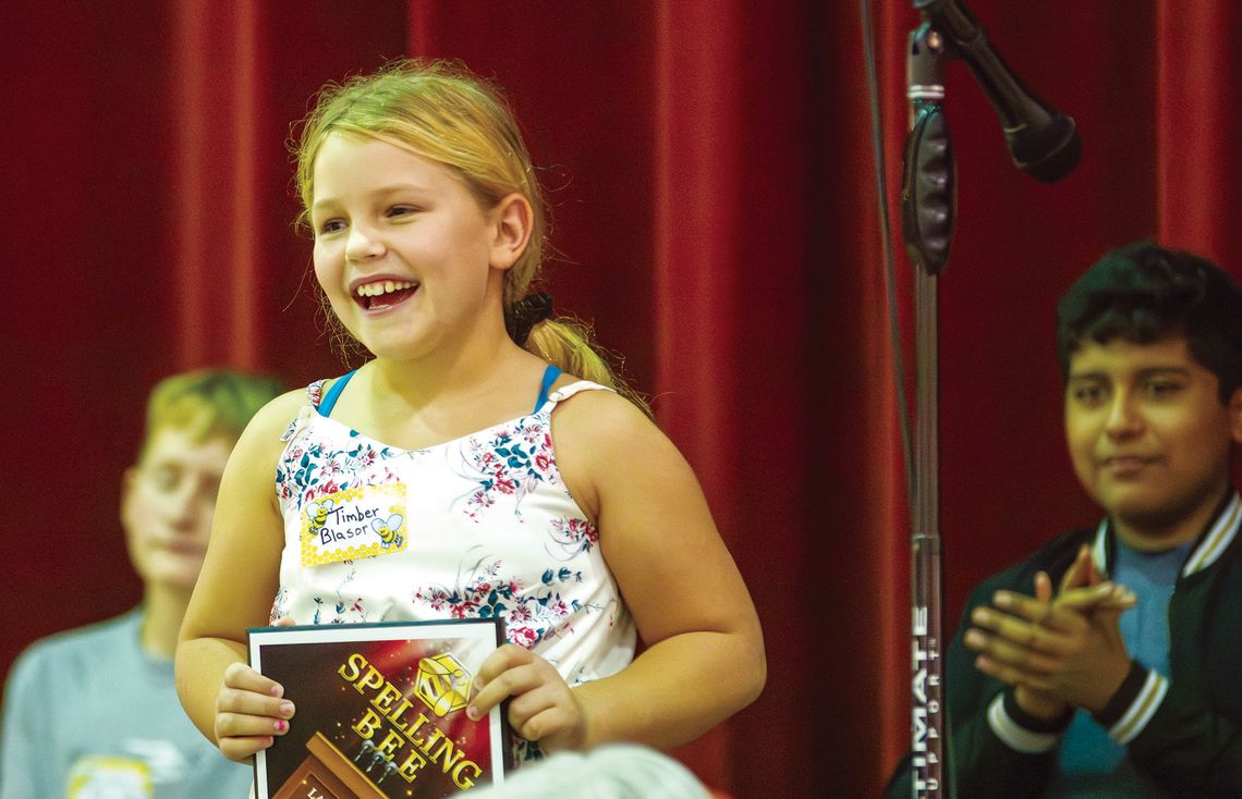 Blasor wins countywide spelling bee