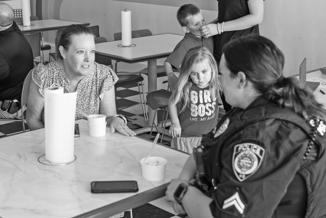 ICE CREAM WITH A COP ICE CREAM WITH A COP
