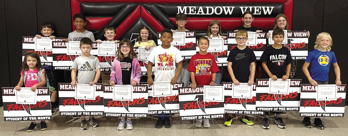 MEADOW VIEW STUDENTS OF THE MONTH