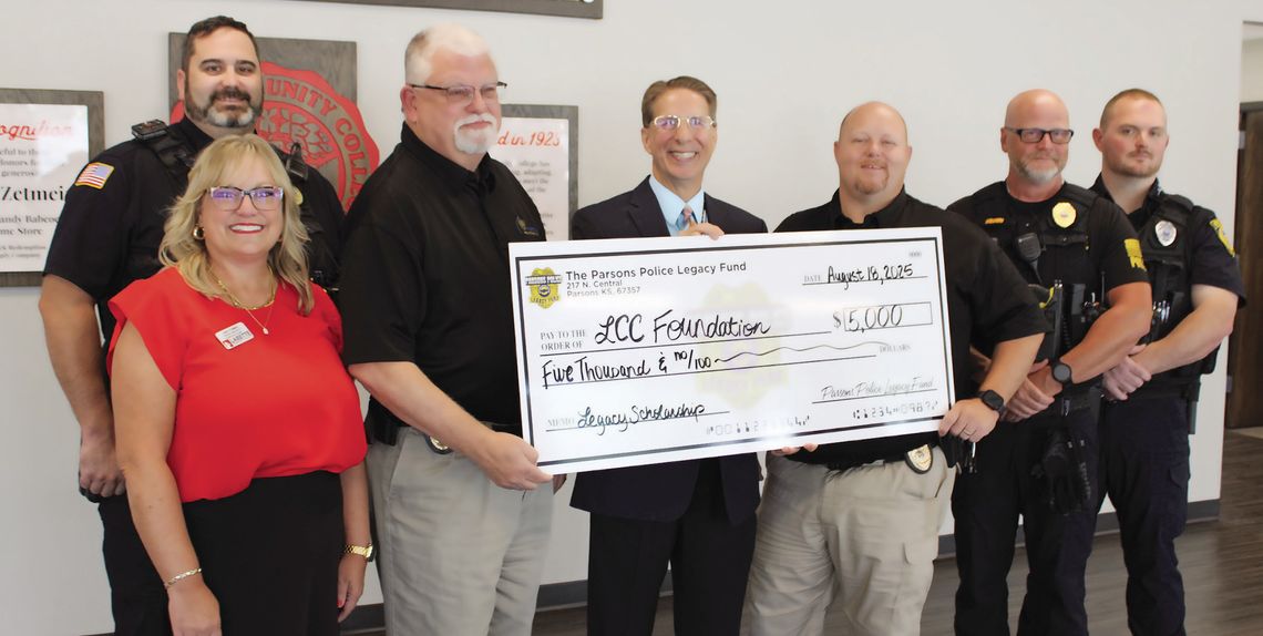 Parsons Police Department, LCC Foundation establish Parsons Police Legacy in Leadership Scholarship