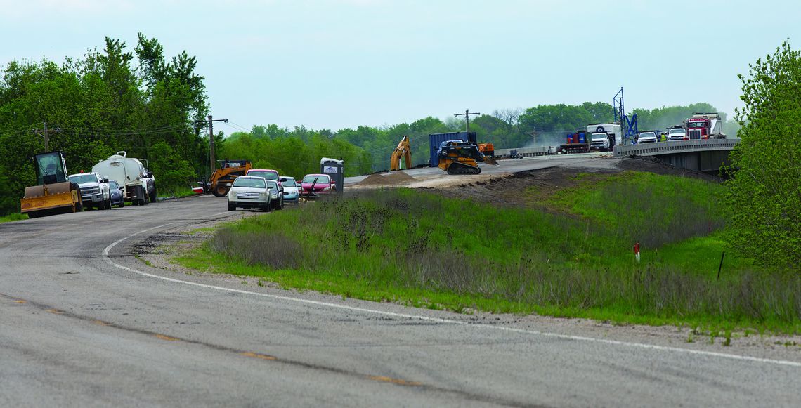 RAINS DELAY BRIDGE WORK
