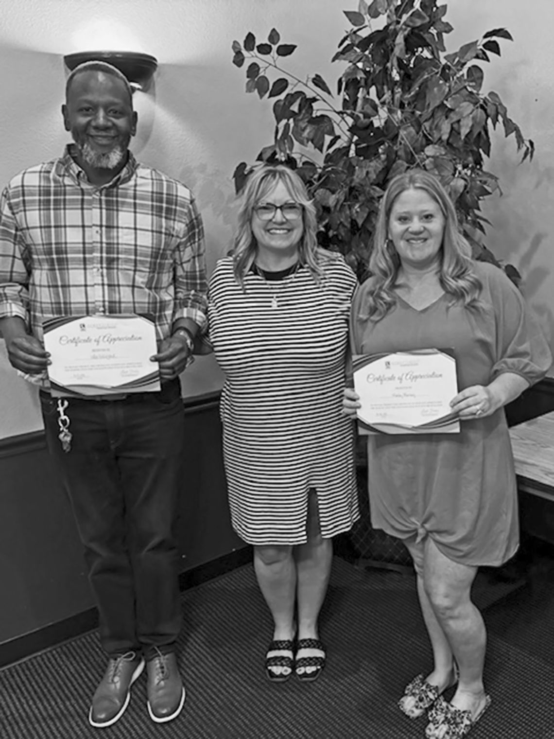 Reliford, Monroy discuss their education initiatives with group