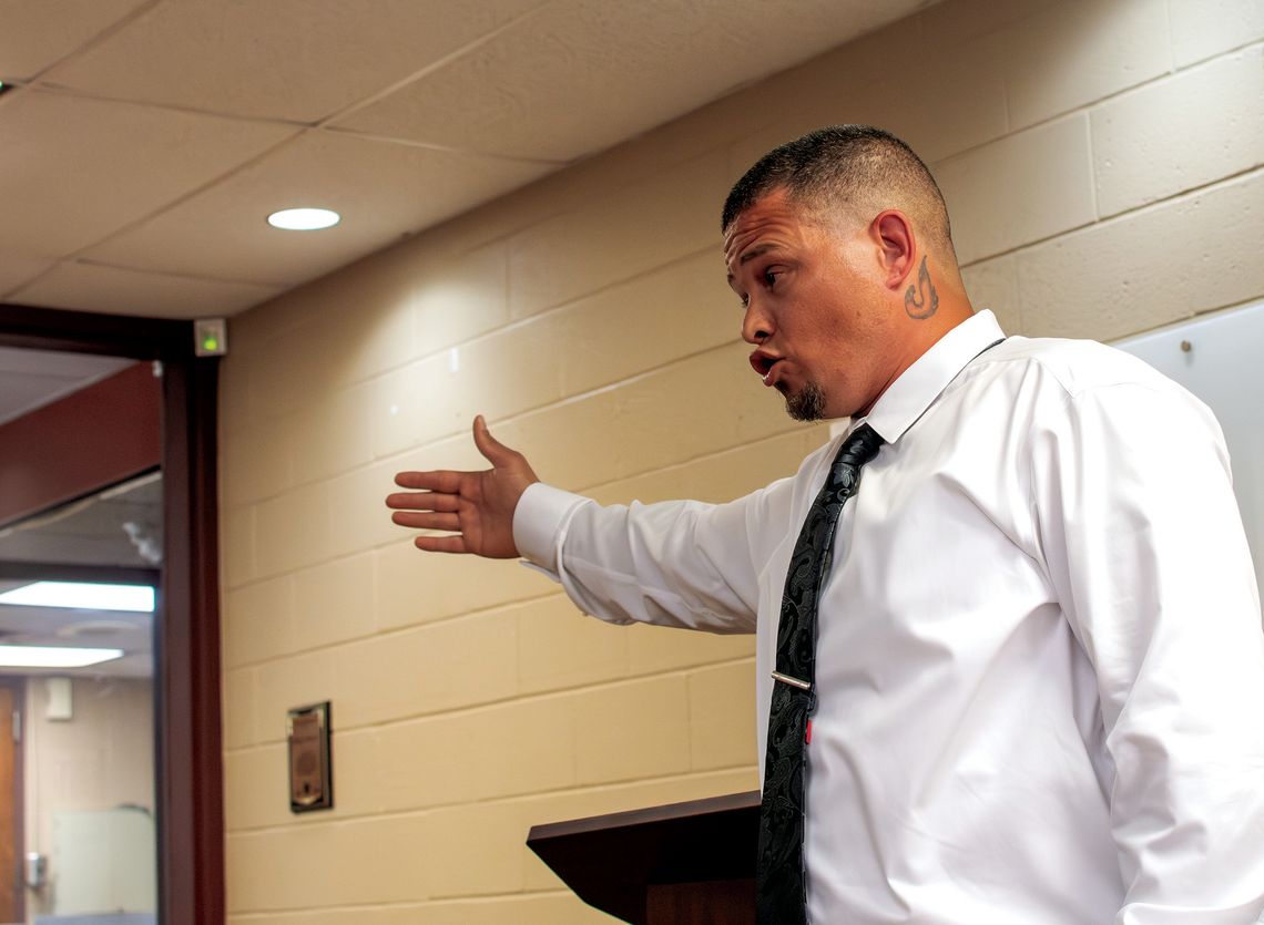 Speaker shares his journey from addiction to redemption