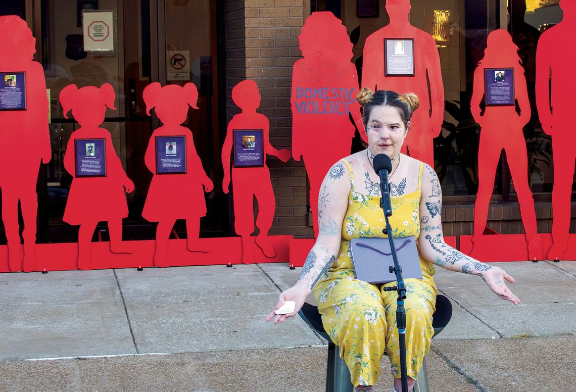 Vigil pays tribute to survivors, victims of domestic violence